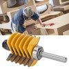 8mm Shank Woodworking Milling Cutter Finger Joint Router Bit Anti
