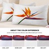 Shrahala Orange Plant Tropical Flower Outdoor Throw Pillow Cover, Flowers
