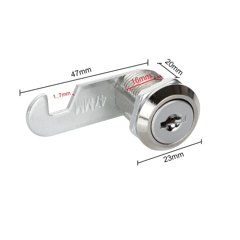 JMIATRY 12 Pack Security Cam Lock, 20mm Security Mailbox Locks