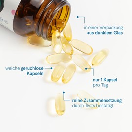 Premium Omega 3-1000mg Fish Oil Omega3 - triglyceride Omega 3 Oil - 500mg EPA and 250mg DHA - 60 Capsules - Fish Oil Supplements