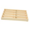 CHILDWEET Solid Wood Sunglasses Organizer 8-slot Stand Glasses Display Storage