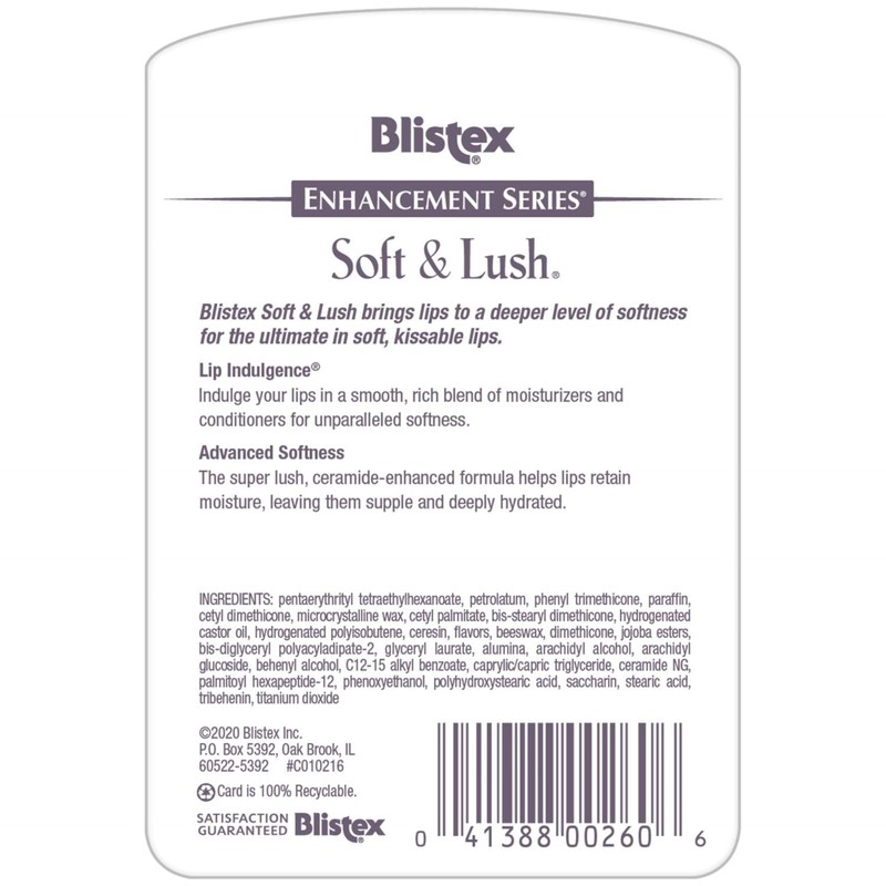 Blistex Soft & Lush Lip Balm, 0.13 oz (Pack of