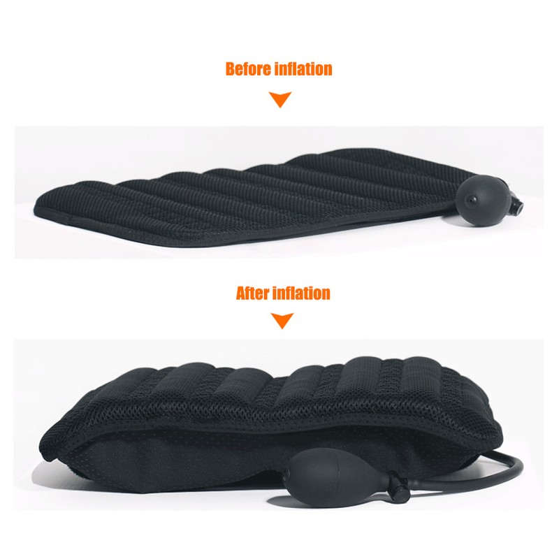 Portable Inflatable Lumbar Support Cushion Ergonomic Back Support Pillow for