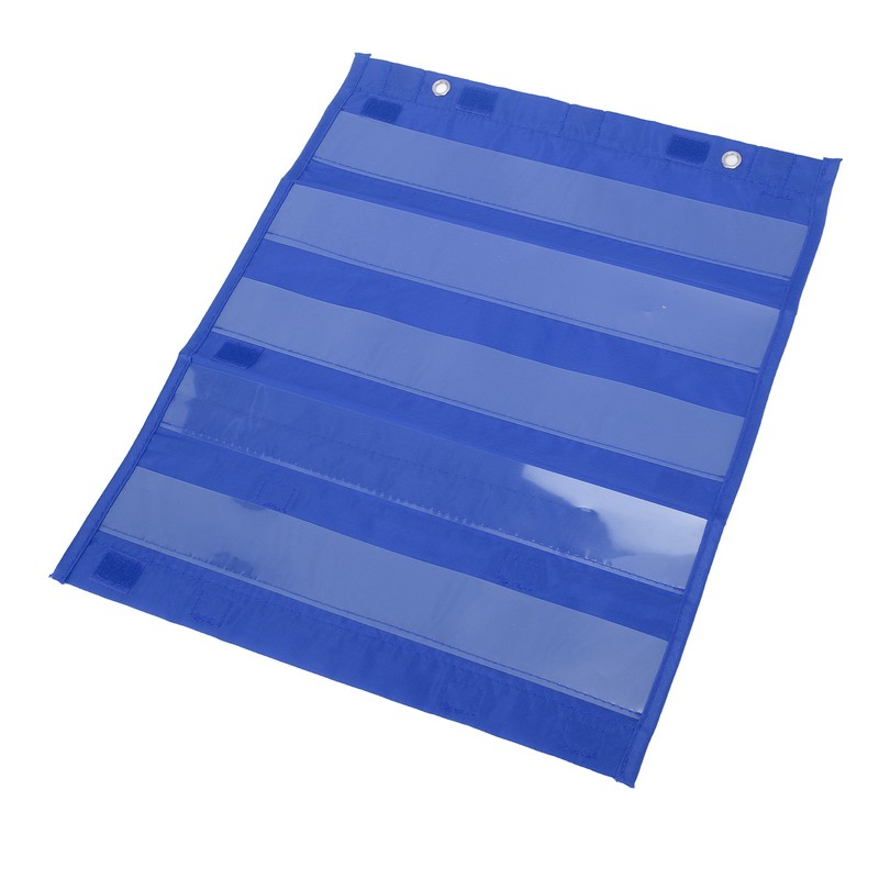 Magnetic Pocket Chart 5 Rows Transparent Schedule Pocket Chart for