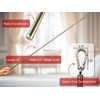 OooWow 46 inch (2 Pack) Light Bronze Iron Curtain Pull