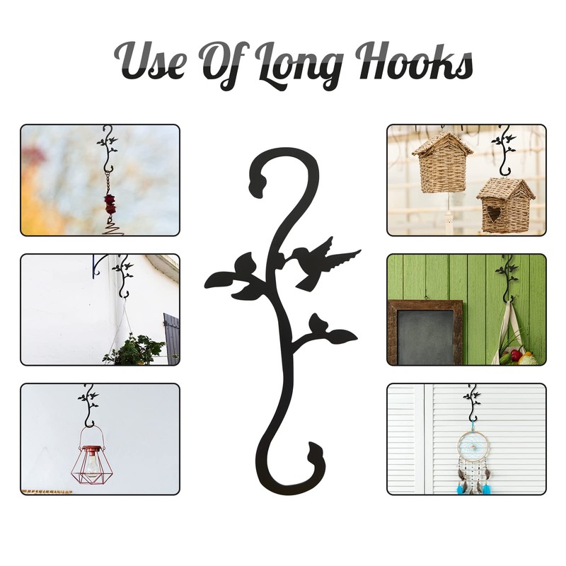 YILONGDA Hummingbird Bird Feeder Hanger Hooks for Outdoors Hanging, Shepherds