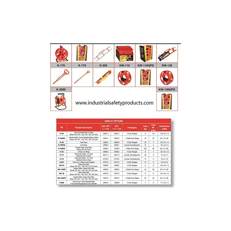 Cord Storage Reel w/Stand