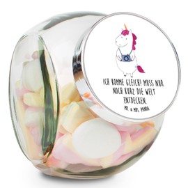 Mr. & Mrs. Panda Bonbonglas Einhorn Fotograf L 870ml, Premium Glas, 870 ml