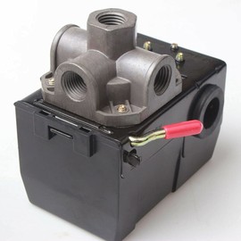Air Compressor Pressure Switch Control Valve 120PSI 4 Port Unloader On/Off Lever