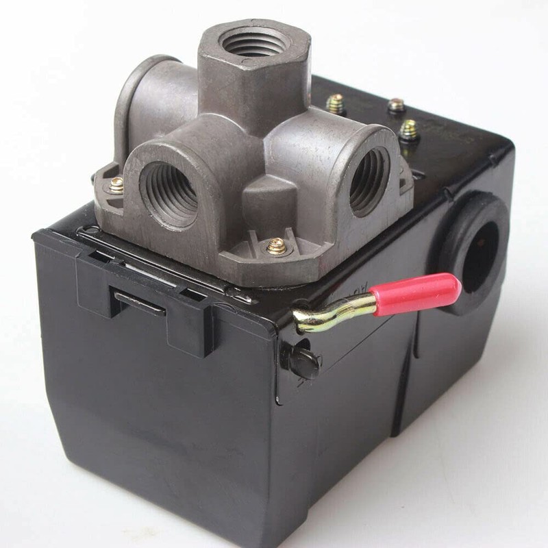 Air Compressor Pressure Switch Control Valve 120PSI 4 Port Unloader