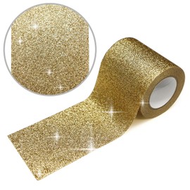 GT-021 Glitter Tape, Wide, Gold, Glitter, Decorative Seal, Wrapping, Masking Tape, 1 Roll, Width 2.4 inches (60 mm) x Length 16.4 ft (5 m)