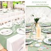 12 Pack Sage Green Satin Table Runner 12×72 Inch Long