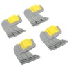 4pcs Cyclonic Scrubbing Brushes Plastic Rubber Cyclonic Brush Replacement Parts