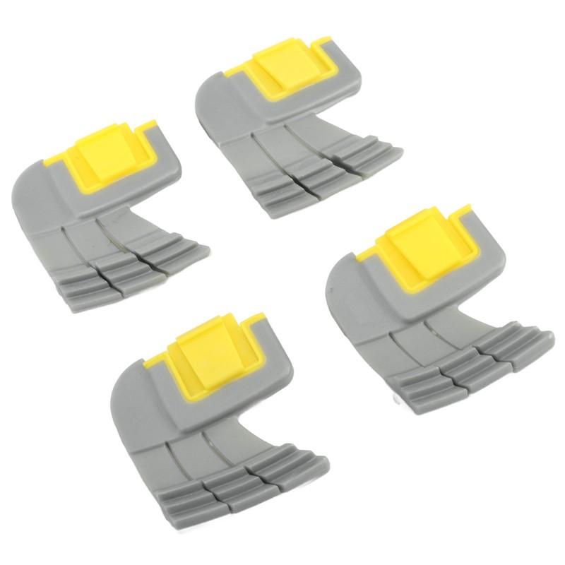 4pcs Cyclonic Scrubbing Brushes Plastic Rubber Cyclonic Brush Replacement Parts