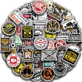 65pcs Electrician Stickers for Hard Hats, Funny Cool Waterproof Vinyl Decals for Helmet Tool Box Truck Vehicles Laptop Notebook Skateboard Motorcycle Bike Water Bottles (Electrician)