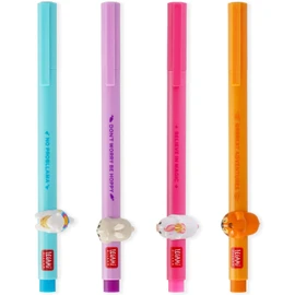 LEGAMI Lovely Friends Decorative Animal Gel Pen Removable and Recombinable Prevents Rolling Away Fine 0.5mm Tip Llama Rabbit Unicorn Tiger Coloured Ink