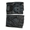 ROLEFF RACEWEAR Summer Fingerless Gloves Leather RO 30 Black Medium
