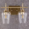 VONLUCE 2-Light Gold Vanity Light Fixtures Over Mirror, Wall Mount