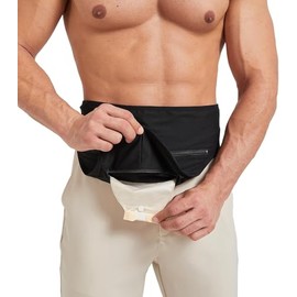 Sandhill Tools Ostomy Colostomy Hernia Support Belt – Stoma Support Wrap with Ostomy Bag Cover for Ileostomy, Women & Men (Medium, Waist Size:34"-37")