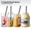 Long Plastic Spoons - 9 Inch - Heavy Duty Long