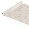 ANRO Wachstuchtischdecke Wachstuch Wachstischdecke Tischdecke Weihnachten Schneeflocken Beige 120x140cm