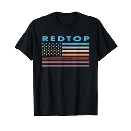 Vintage Sunset American Flag Redtop, Missouri T-Shirt for Women Men