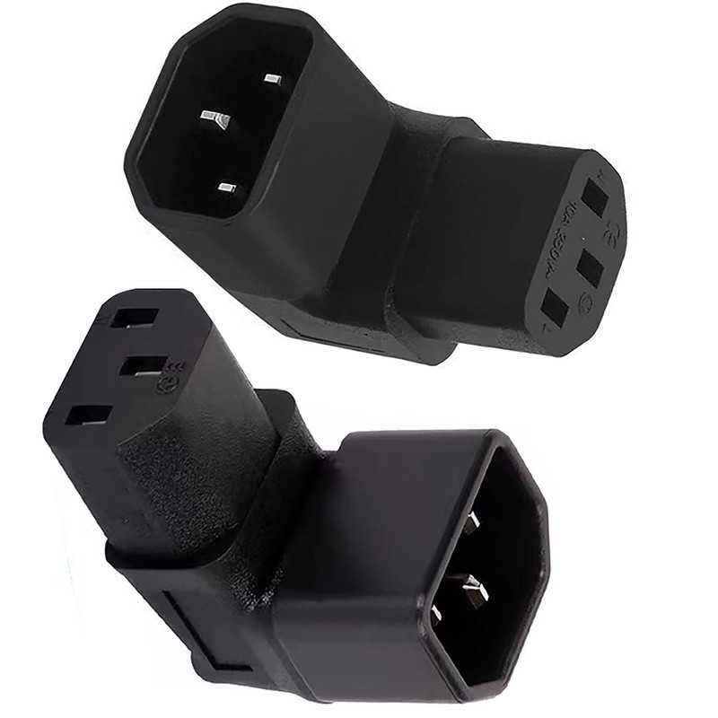 IEC 320 C14 to C13 Right Angle AC Adapter, tunghey