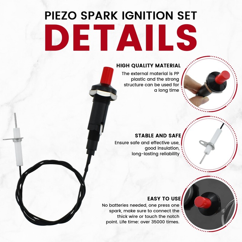 Aifeier ET Piezo Spark Ignition, Propane Push Button Piezo Igniter
