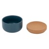 Kamenstein Ceramic and Cork Salt Pig with Easy Lift Lid