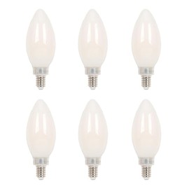 Westinghouse Lighting 5329020 4.5 Watt (60 Watt Equivalent) B11 Dimmable Soft White Filament LED Light Bulb, Candelabra Base, 6 Count (Pack of 1)