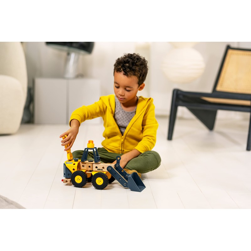 BRIO Builder Volvo Wheel Loader Construction Vehicle for Kids Age