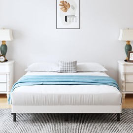 Vaciwe 4 Inch Full Box Spring Heavy Duty Metal Box Springs,Mattress Foundation with Fabric Cover, Noise Free, Non-Slip,Easy Assembly.