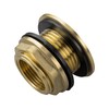 Solid Brass Water Tank Outlet Connector Collar, 3/4" BSP (26.4mm)