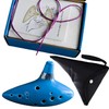 MIMIA Ocarina 12-Hole Beginner, Music Lover, With Sheet Score, Pottery,