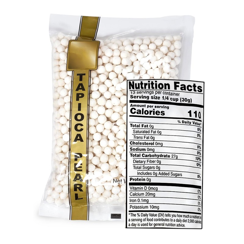 Tapioca Pearls, Tapioca Balls, White Tapioca Pearls For Boba Tea,