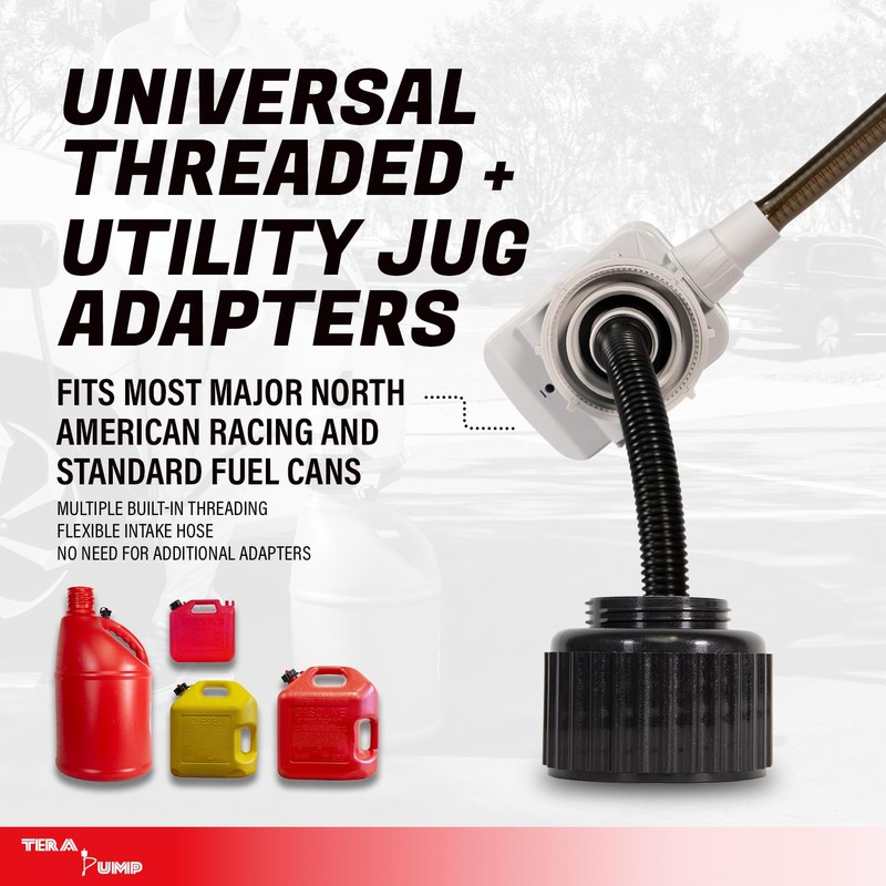 TERA PUMP 2nd Gen. Auto-Stop Gas Cap Fuel Transfer Pump
