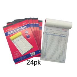 24 Sales Order Books 2 Part 50 Sets All Purpose Receipt Ivoice Form Books 