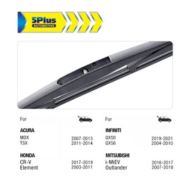5 PLUS 5 PLUS? 12 Inch Rear Wiper Blade Replacement Generic filter for Honda CRV 2022-2017 Element 11-03/Nissan Murano 2021-2009 Armada 22-05 Pathfinder 12-04 Rear Windshield Wiper Blade(12-B)