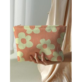 Floral Pattern Makeup Bag, Casual Versatile Storage Bag, Travel Makeup Bag, Suitable for Women and All Kinds Of Occasions:_Multicolor4_one-size