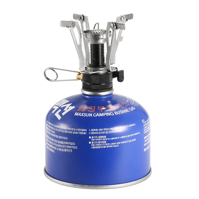 Mini Backpacking Canister Stove Burners Camping Outdoor Cooking Foldable Hiking