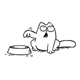 Hilai Funny Cartoon Cat Vinyl Sticker Car Laptop Window Tank