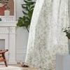 jinchan Pinch Pleated Curtains Floral Linen Blend Curtains for Living
