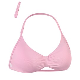 AUROLA Influence Adjustable Strappy Sports Bras for Women,Low Support Seamless Backless Padded Straps Impact Yoga Gym Workout Bra,Sweet Pink,S