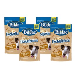 Bil-Jac Dog Treats - Gooberlicious Dog Treats Chicken Liver Soft Puppy Training Treat Rewards, 4oz Resealable Double Zipper Pouch (4-Pack)