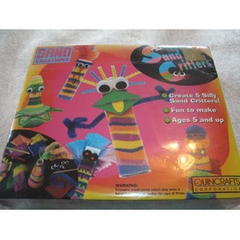 Quincrafts Sand Creations Sand Critter Art Kit Makes Five Silly Sand Critters