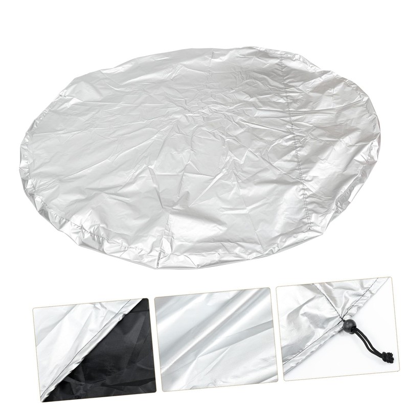 Outanaya 1Pc Round Hot Tub Cover Outdoor Bathtub Protector Durable