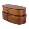 Lunch Box Set Japanese Style Wooden Food Storage Container for