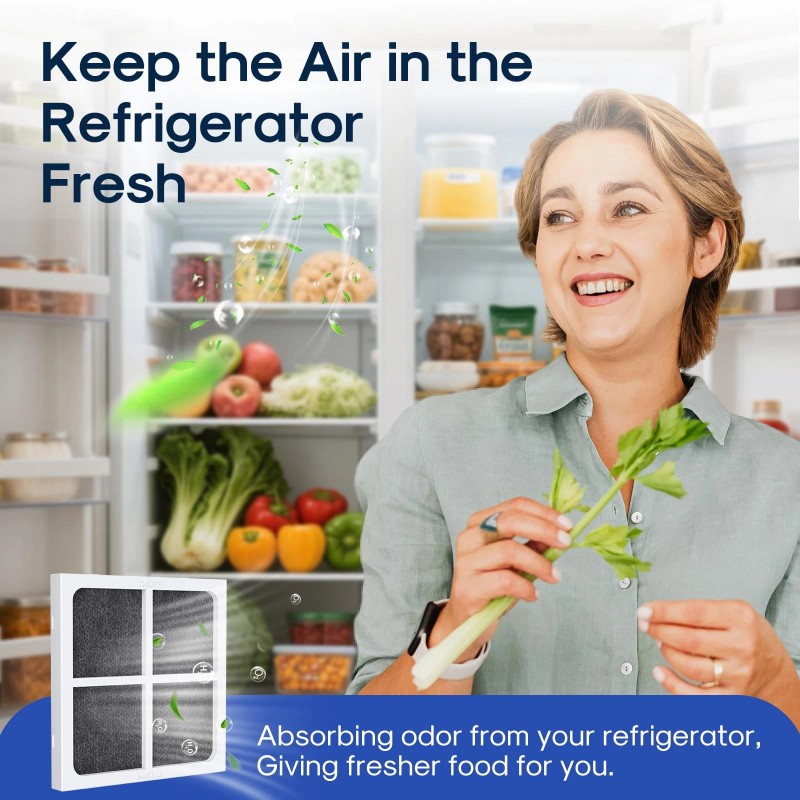 ICEPURE Premium Refrigerator Air Filter 3 Pack Compatible with LG