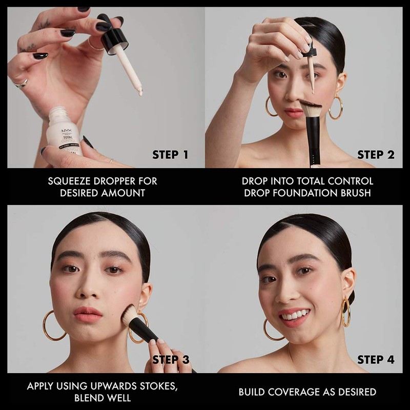 NYX PROFESSIONAL MAKEUP Total Control Pro Drop Foundation, Skin-True Buildable