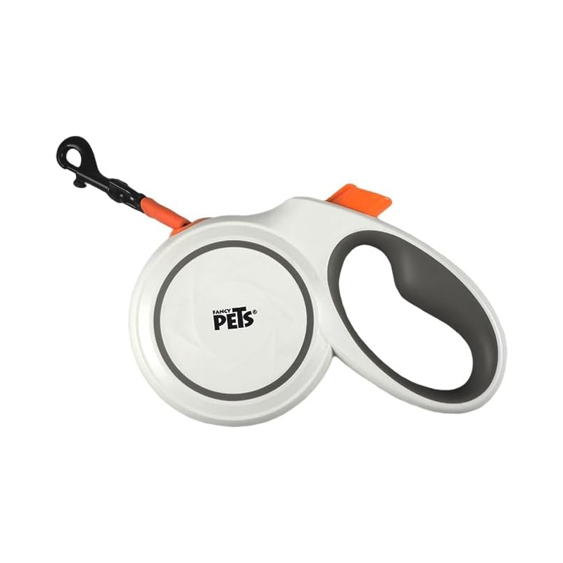 Fancy Pets Correa Retráctil para Perros Spiro Color Blanca Tamaño